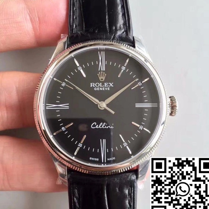 Factory MKS Cellini 50509 V4 Rolex Black Dial 1121